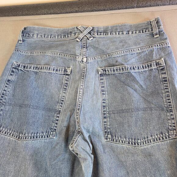 GAP Super Wide Jeans 34x34 Light Wash Denim Made in Mexico Y2K 2000s - Picture 12 of 12